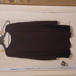 Addition Elle light weight dark purple v neck sweater (050224E).